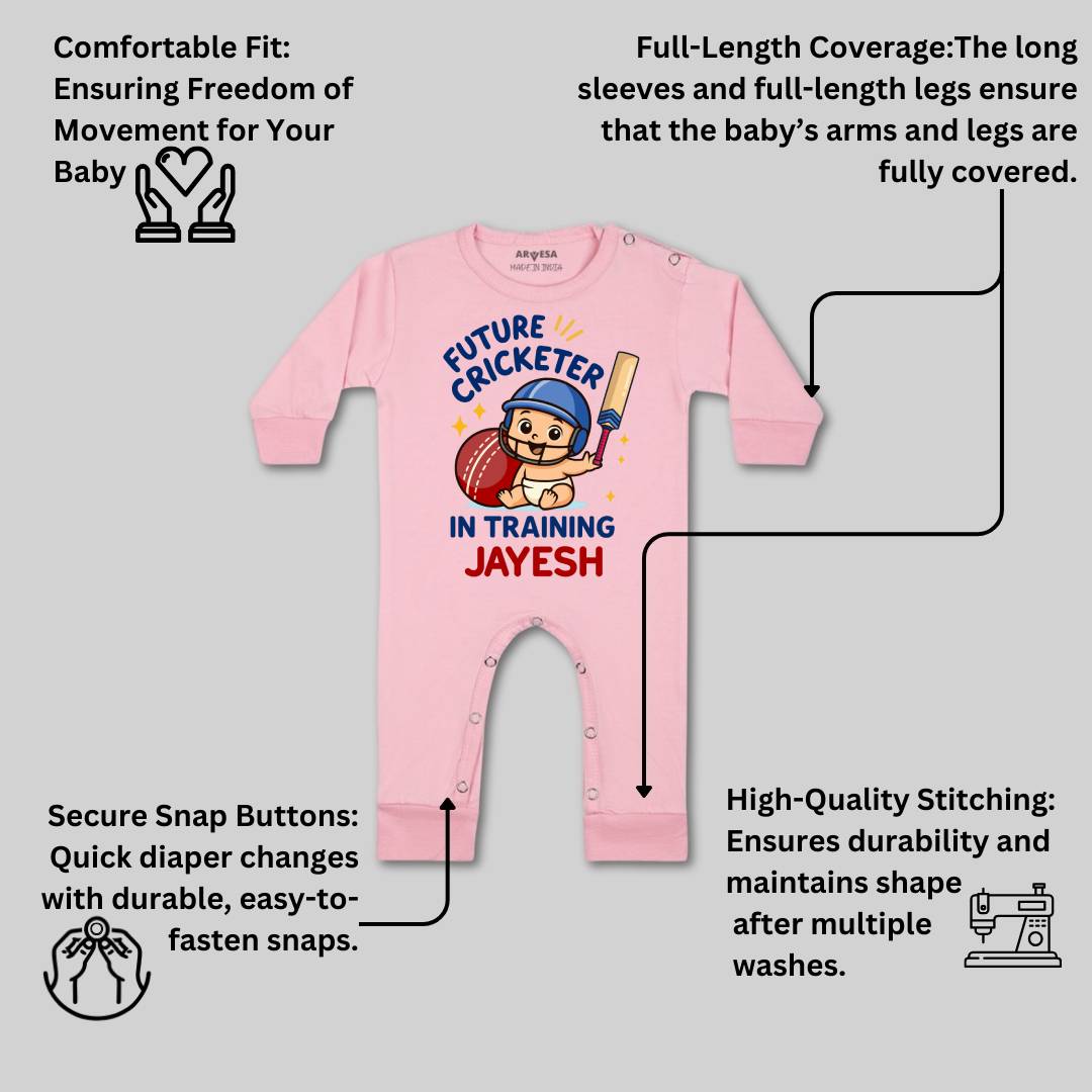 Arvesa Future Cricketer In Training Baby Boy & Girl Dress