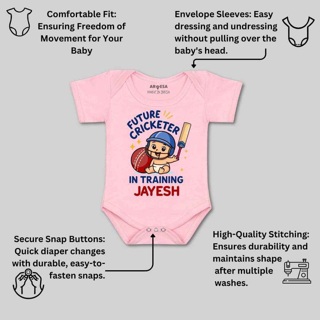 Arvesa Future Cricketer In Training Baby Boy & Girl Dress