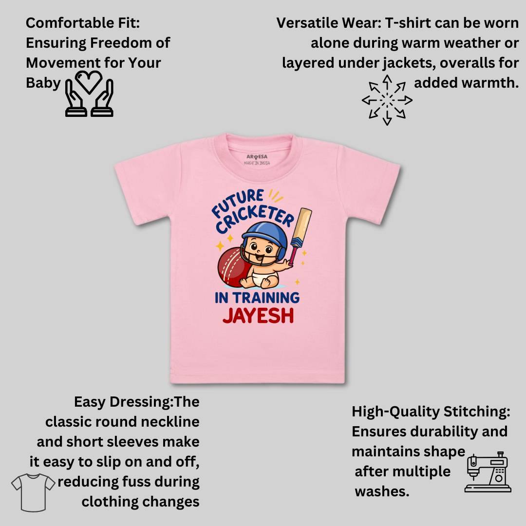 Arvesa Future Cricketer In Training Baby Boy & Girl Dress