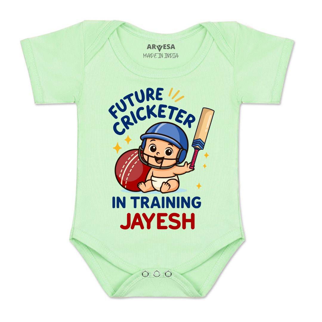 Arvesa Future Cricketer In Training Baby Boy & Girl Dress