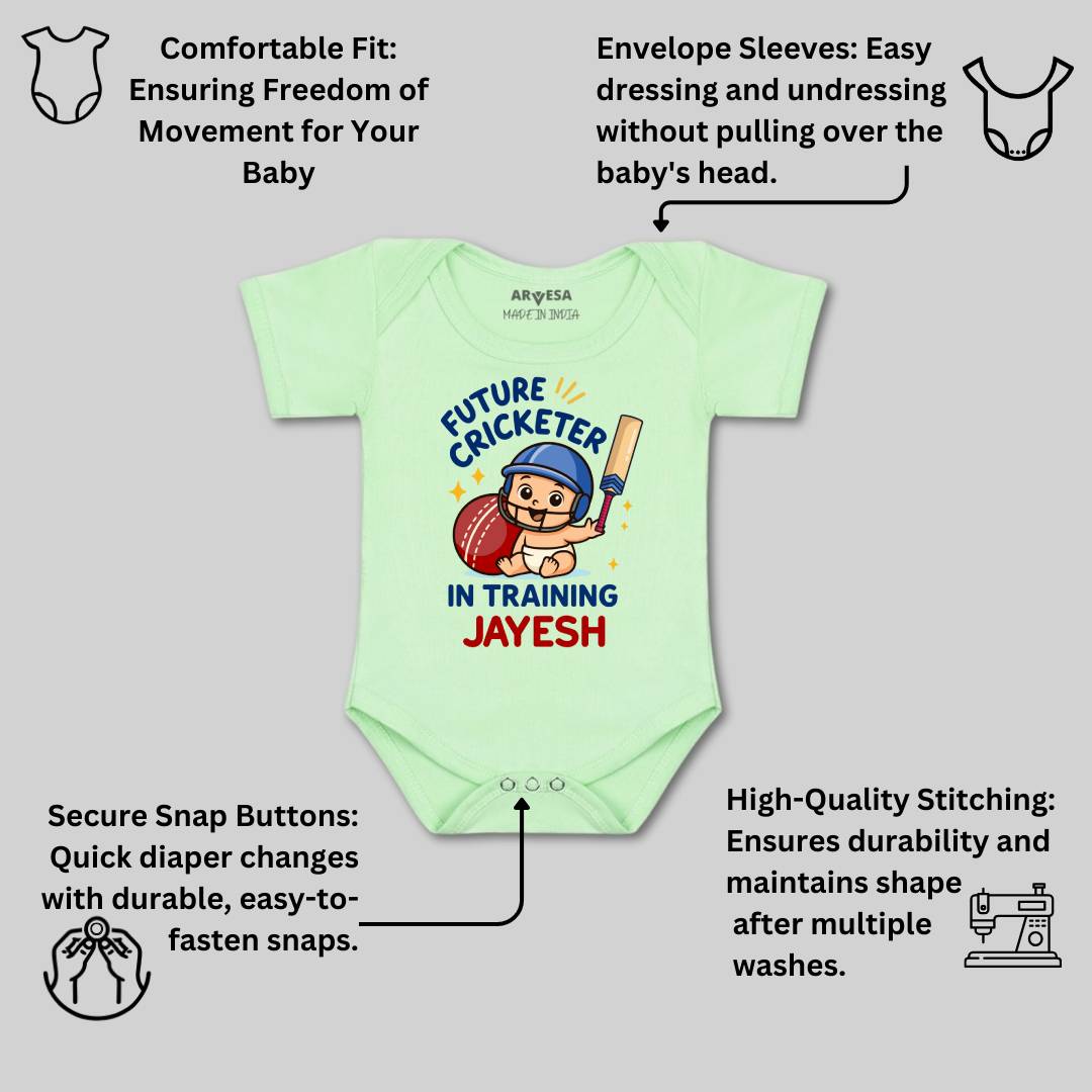 Arvesa Future Cricketer In Training Baby Boy & Girl Dress