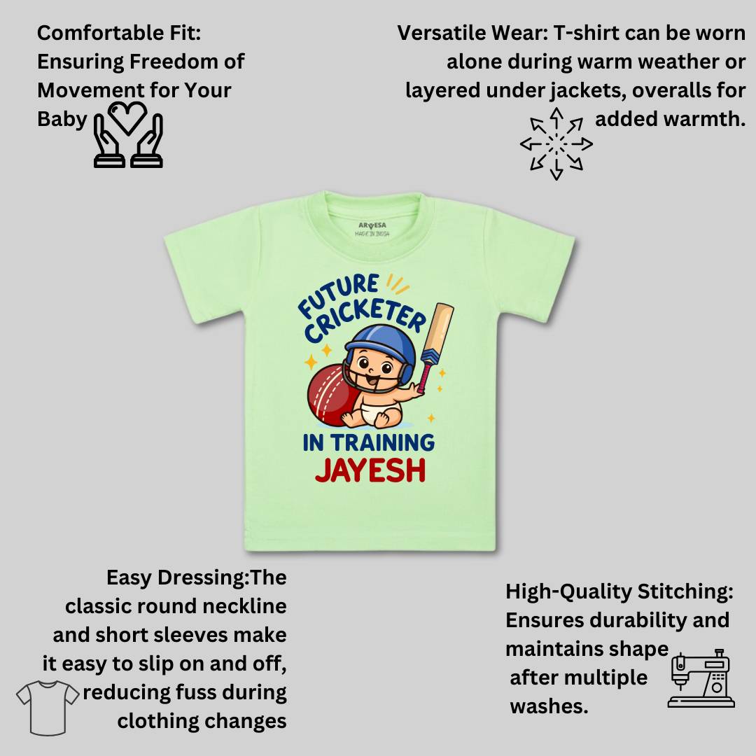 Arvesa Future Cricketer In Training Baby Boy & Girl Dress