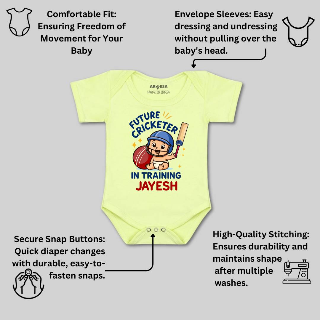 Arvesa Future Cricketer In Training Baby Boy & Girl Dress