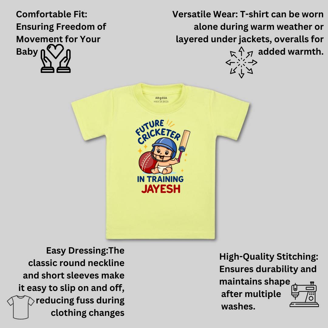 Arvesa Future Cricketer In Training Baby Boy & Girl Dress
