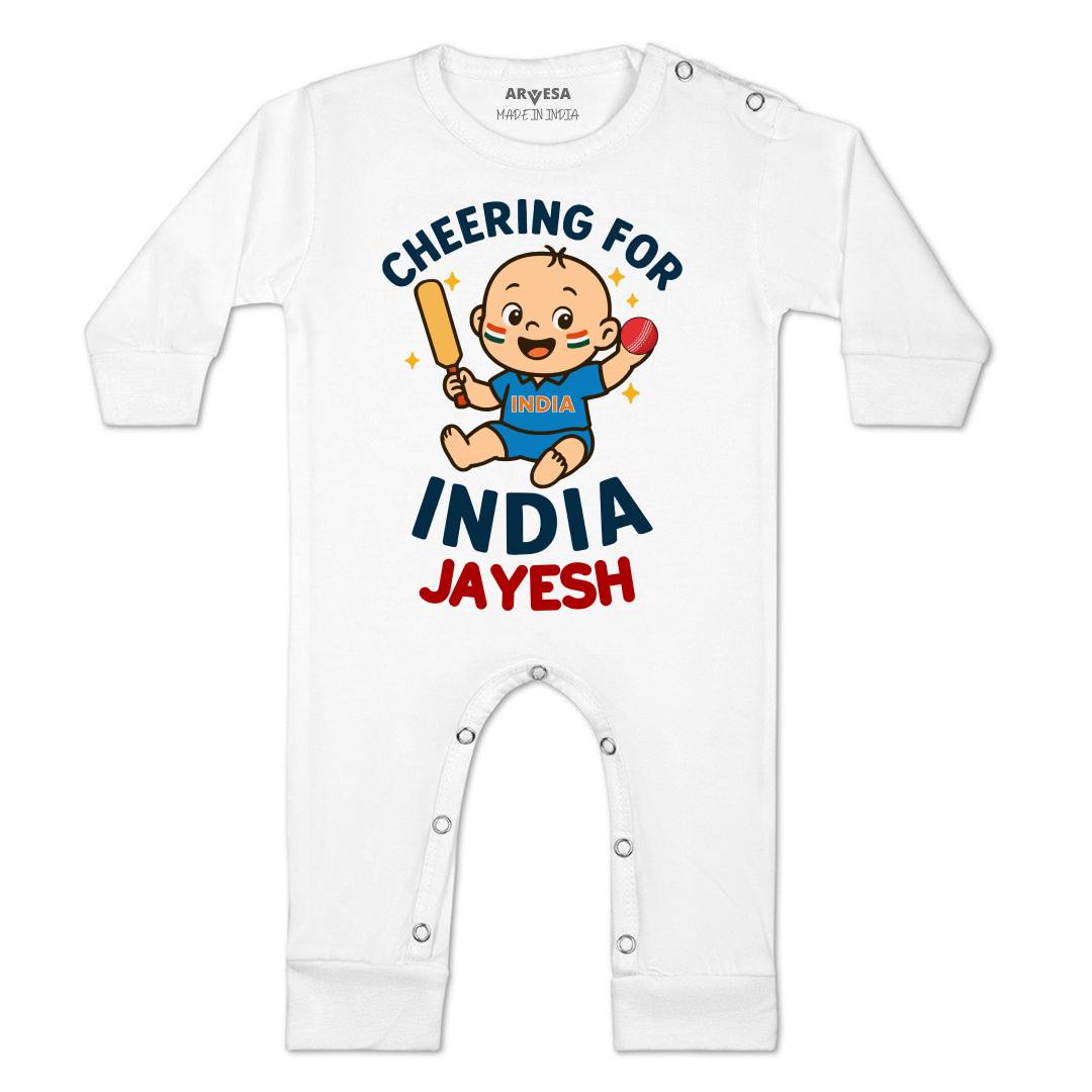 Arvesa Cheering For India Baby Boy & Girl Dress