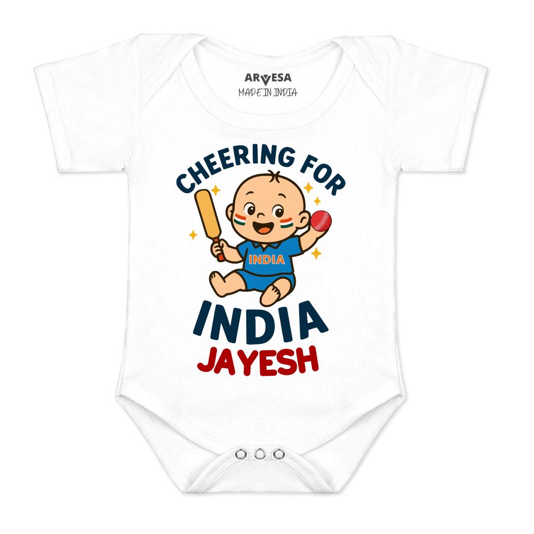 Arvesa Cheering For India Baby Boy & Girl Dress