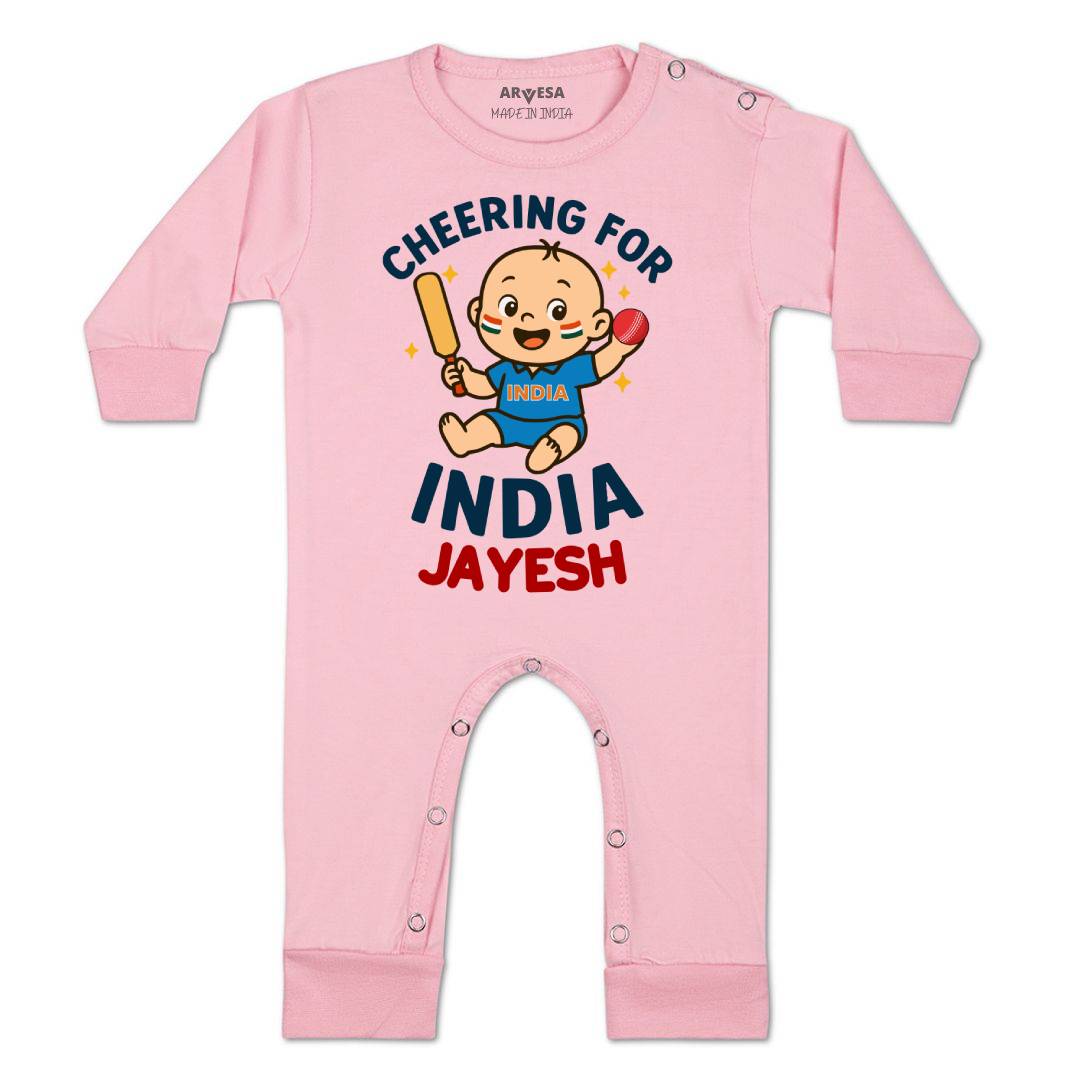Arvesa Cheering For India Baby Boy & Girl Dress