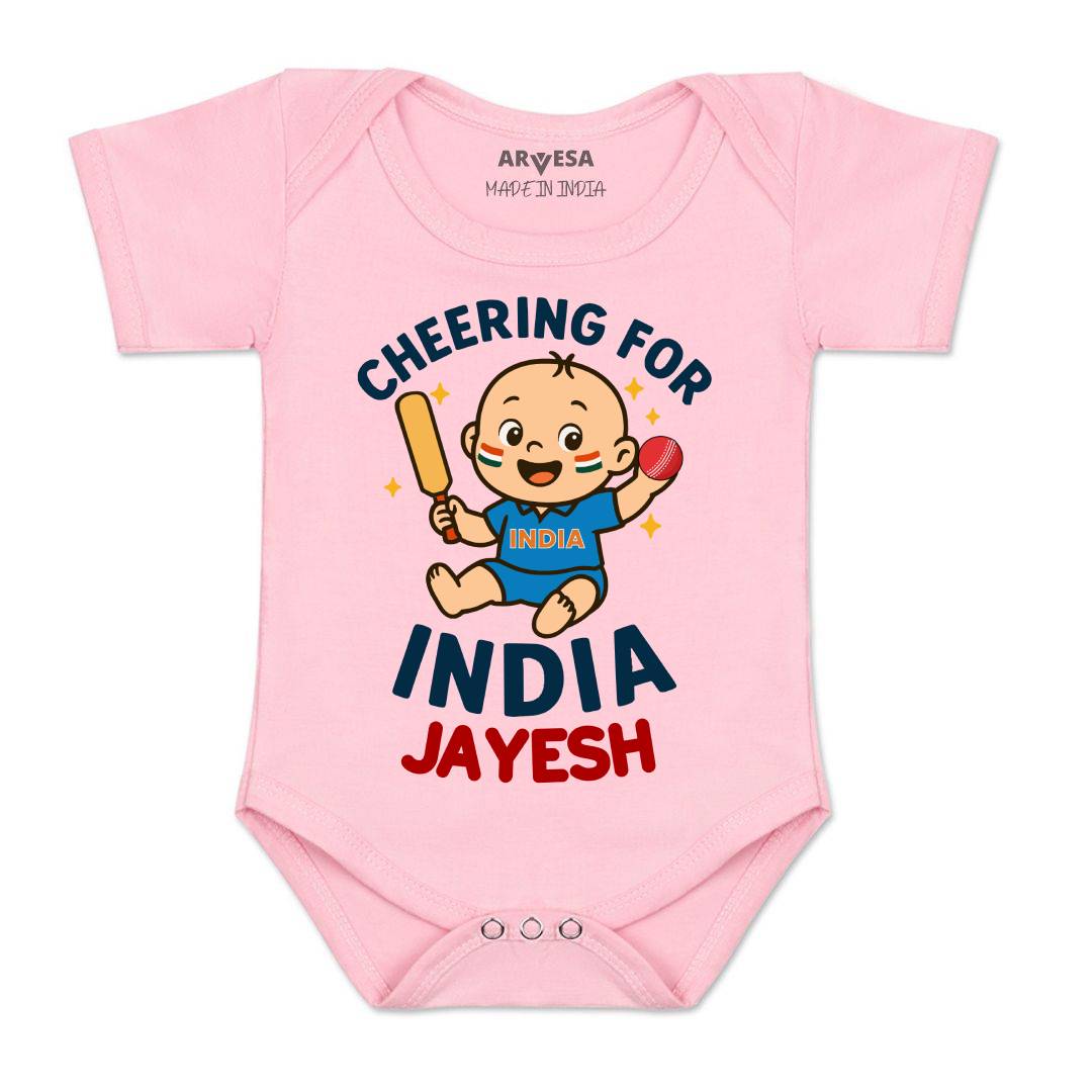 Arvesa Cheering For India Baby Boy & Girl Dress