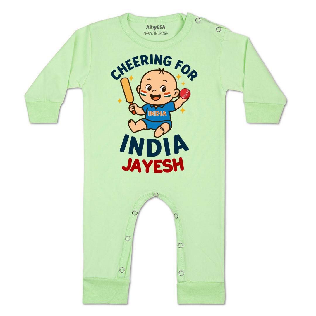 Arvesa Cheering For India Baby Boy & Girl Dress