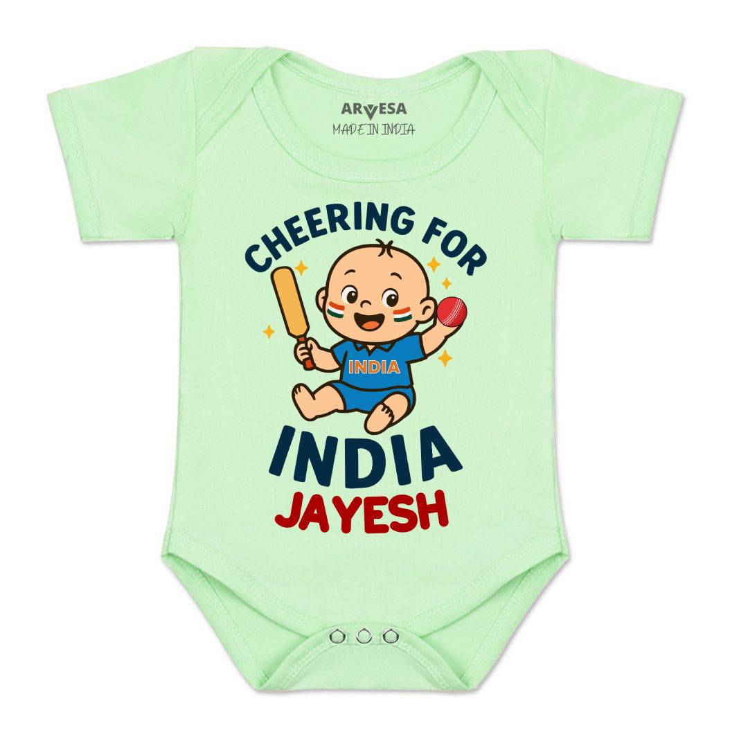 Arvesa Cheering For India Baby Boy & Girl Dress
