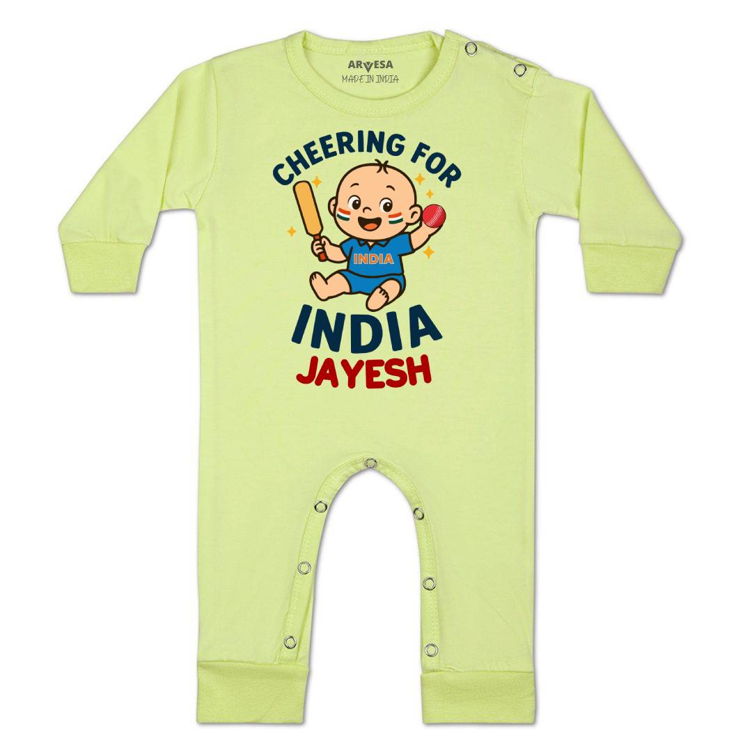 Arvesa Cheering For India Baby Boy & Girl Dress