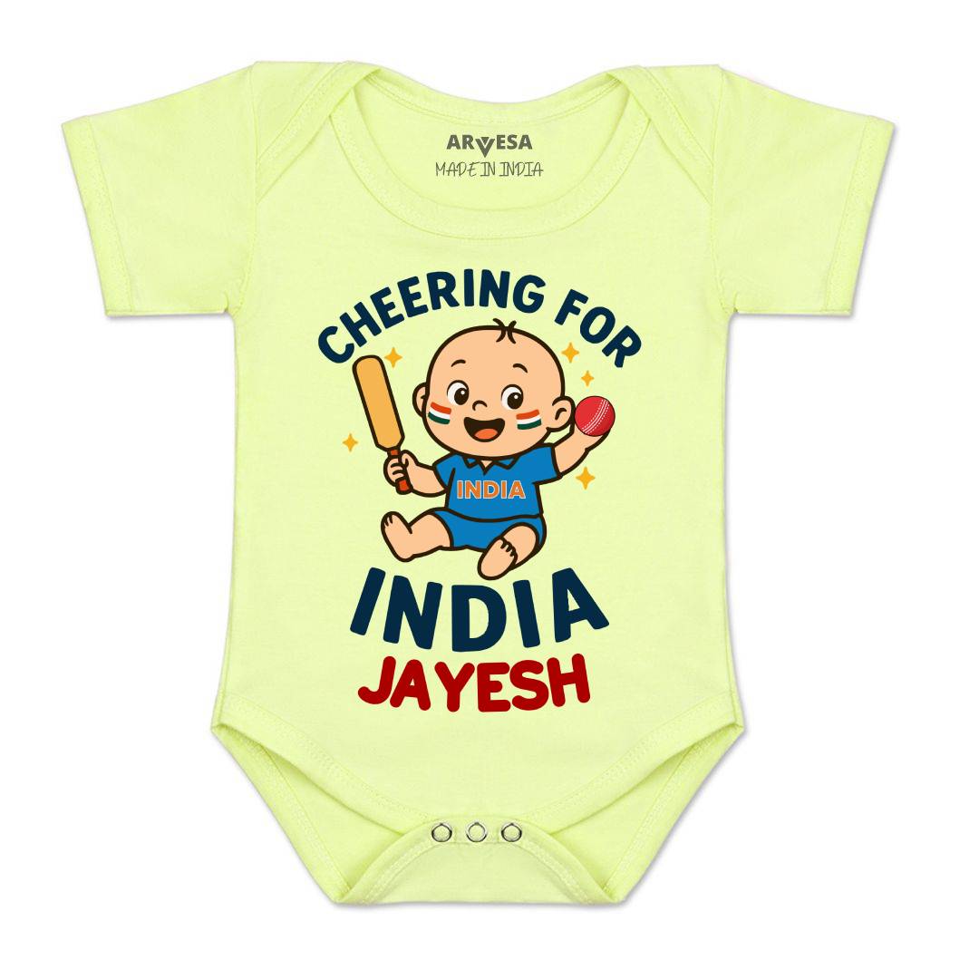 Arvesa Cheering For India Baby Boy & Girl Dress