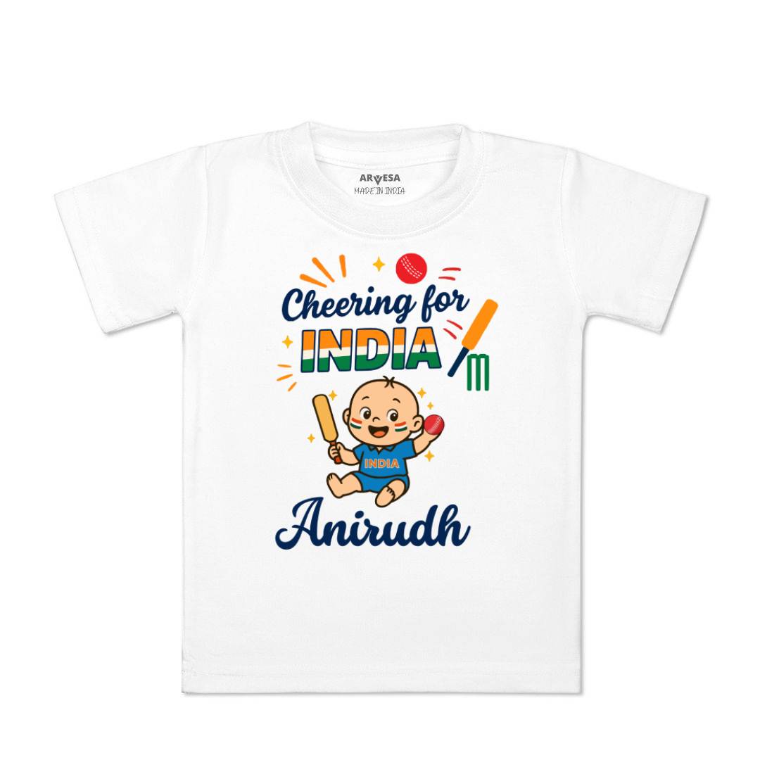 Arvesa Cheering For India Baby Boy & Girl Dress