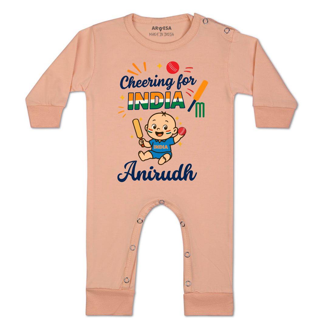 Arvesa Cheering For India Baby Boy & Girl Dress