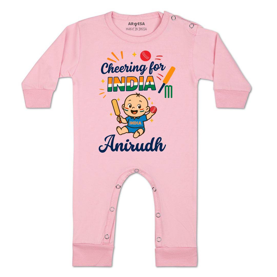 Arvesa Cheering For India Baby Boy & Girl Dress