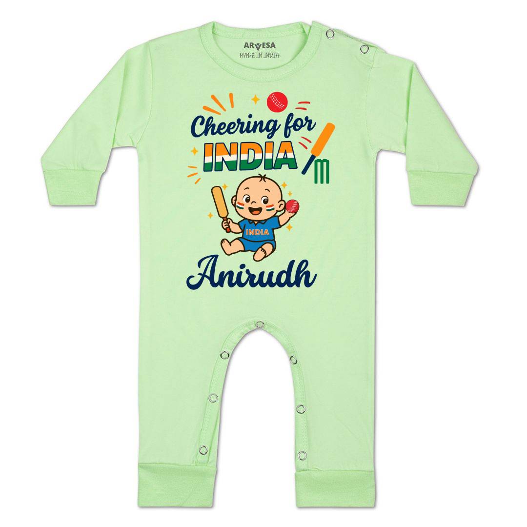 Arvesa Cheering For India Baby Boy & Girl Dress