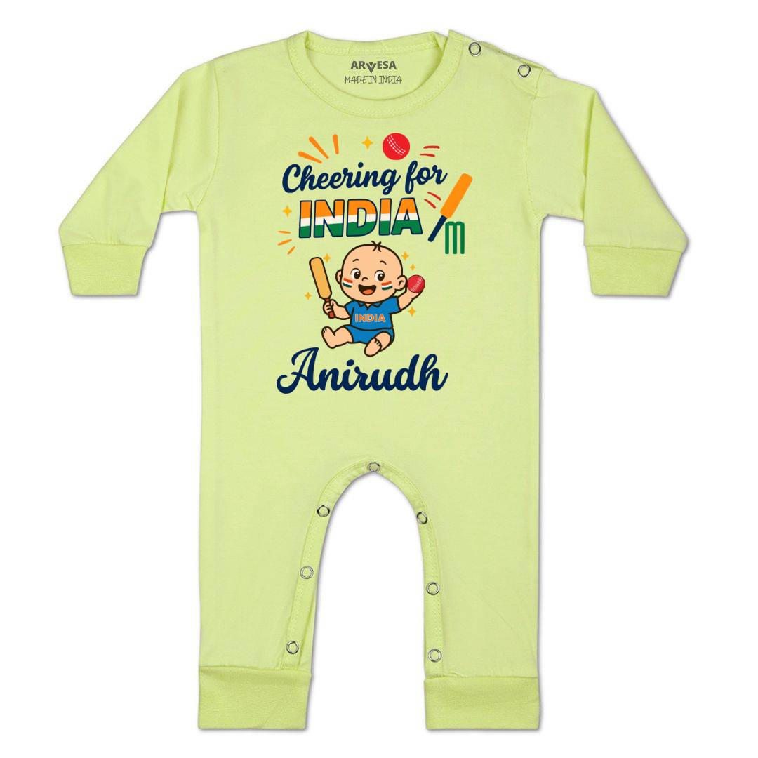 Arvesa Cheering For India Baby Boy & Girl Dress