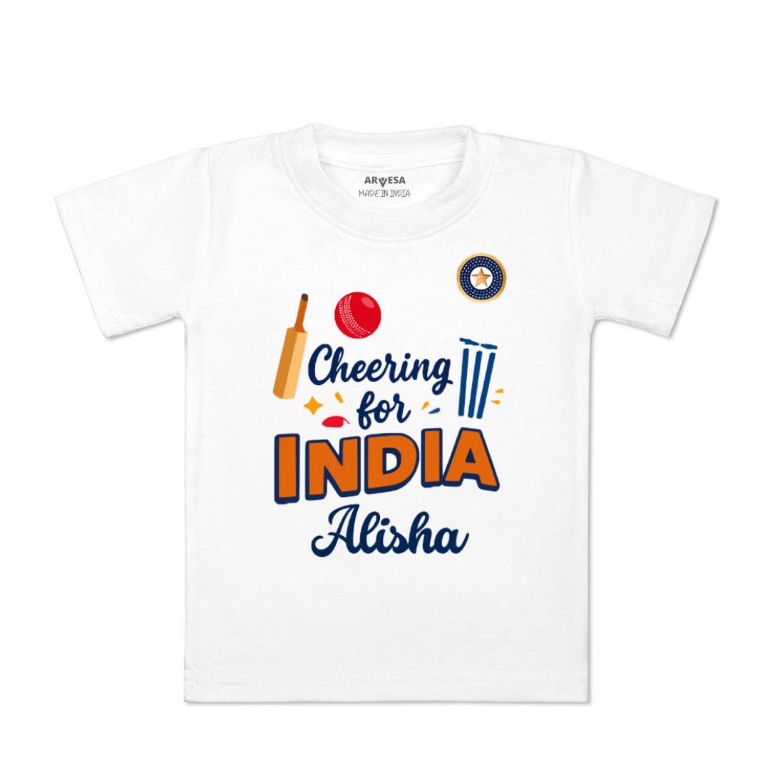 Arvesa Cheering For India Baby Boy & Girl Dress