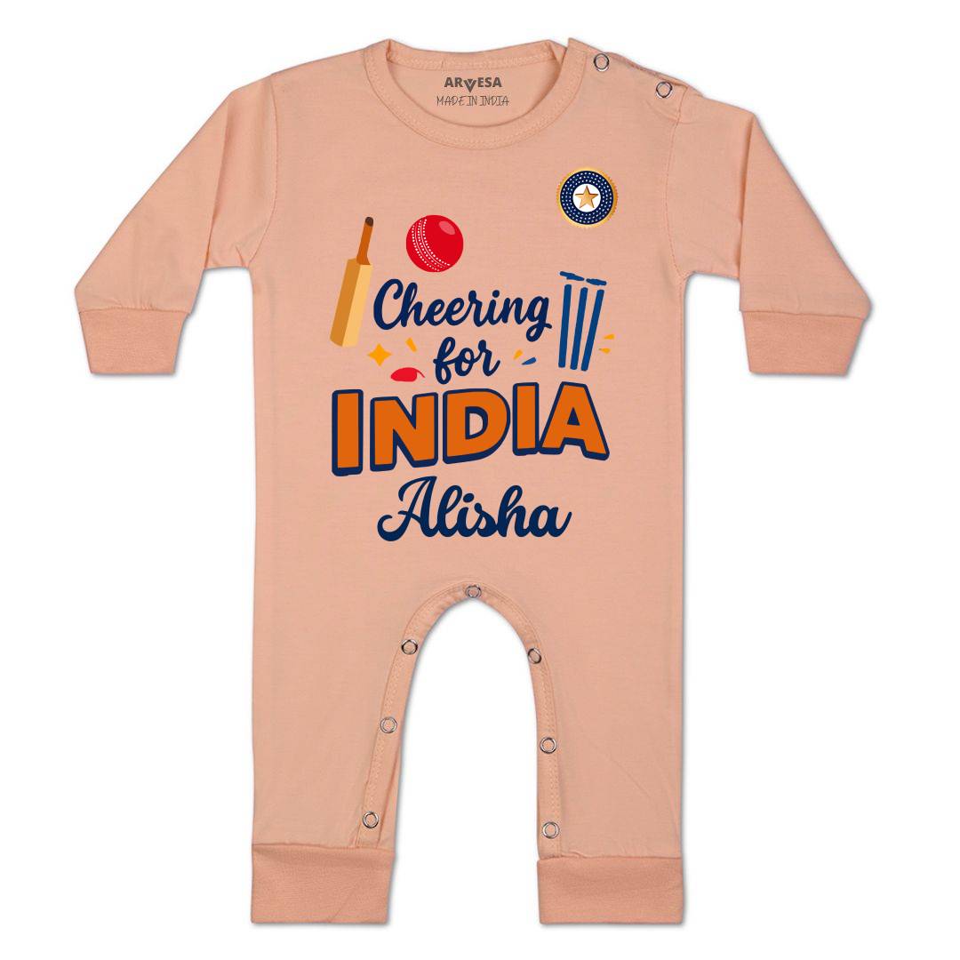 Arvesa Cheering For India Baby Boy & Girl Dress