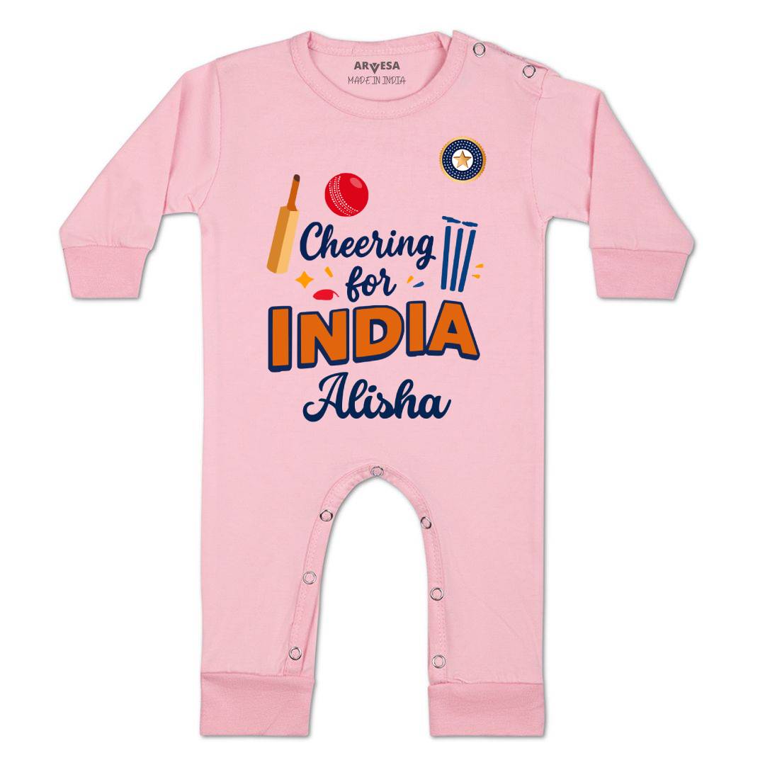 Arvesa Cheering For India Baby Boy & Girl Dress