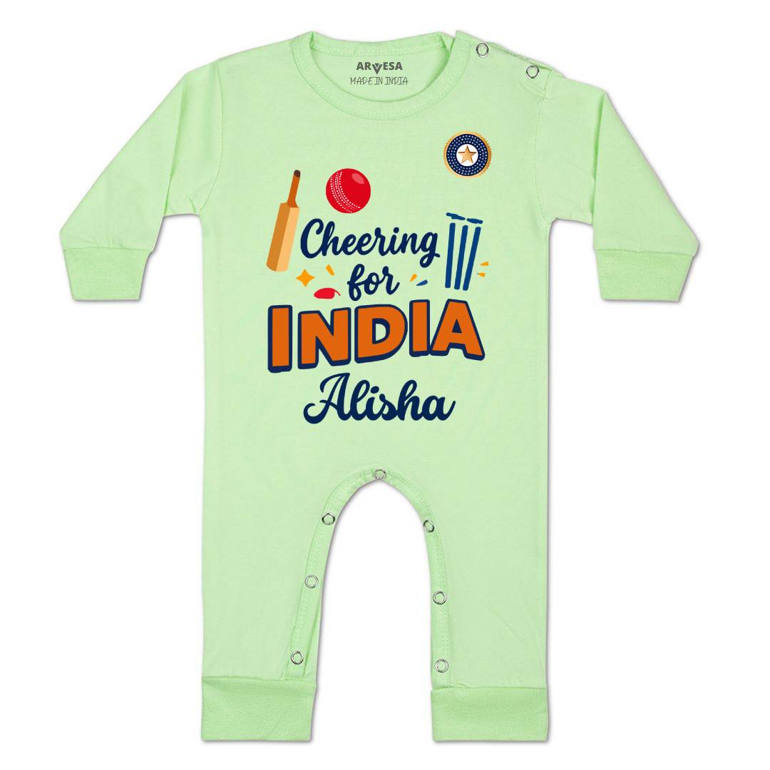 Arvesa Cheering For India Baby Boy & Girl Dress