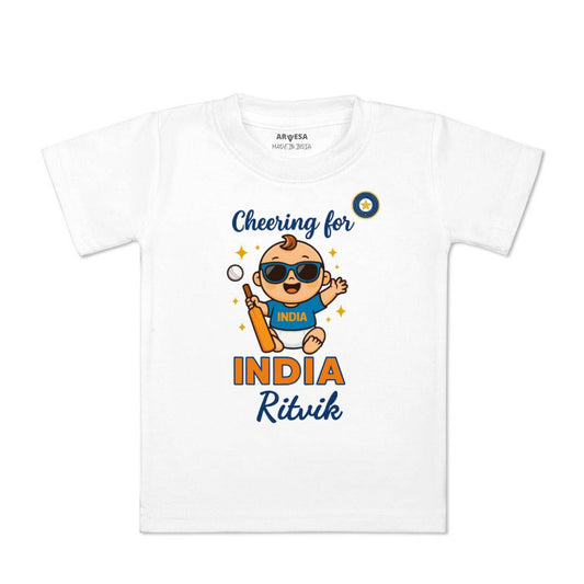 Arvesa Cheering For India Baby Boy & Girl Dress