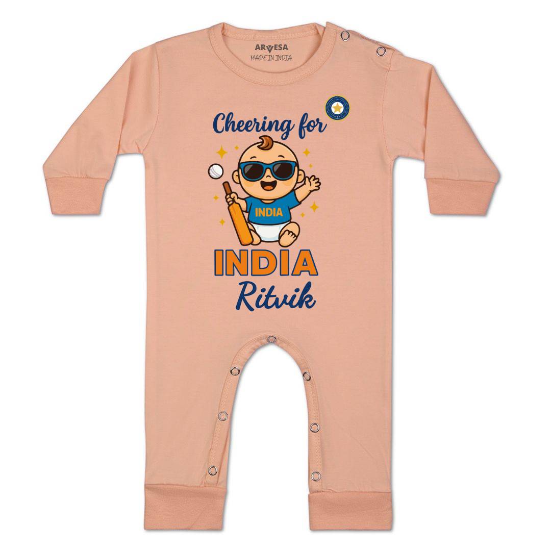 Arvesa Cheering For India Baby Boy & Girl Dress