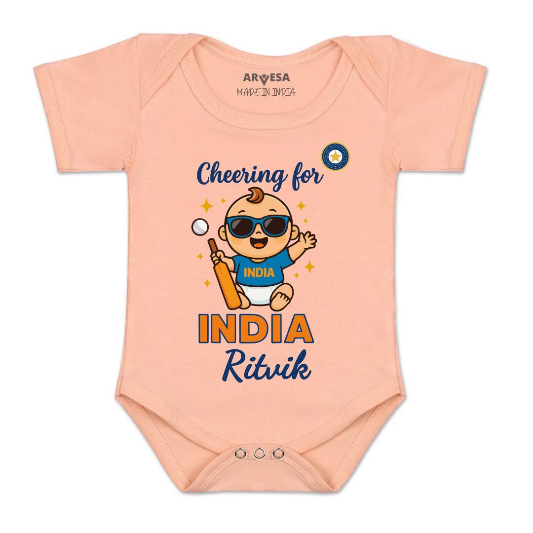 Arvesa Cheering For India Baby Boy & Girl Dress