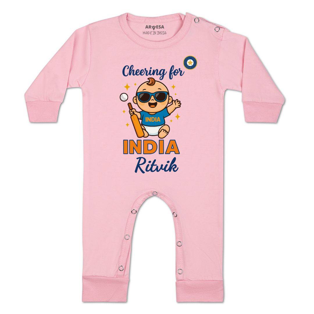 Arvesa Cheering For India Baby Boy & Girl Dress