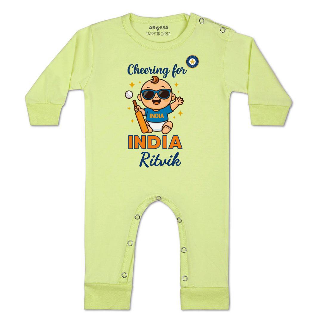 Arvesa Cheering For India Baby Boy & Girl Dress