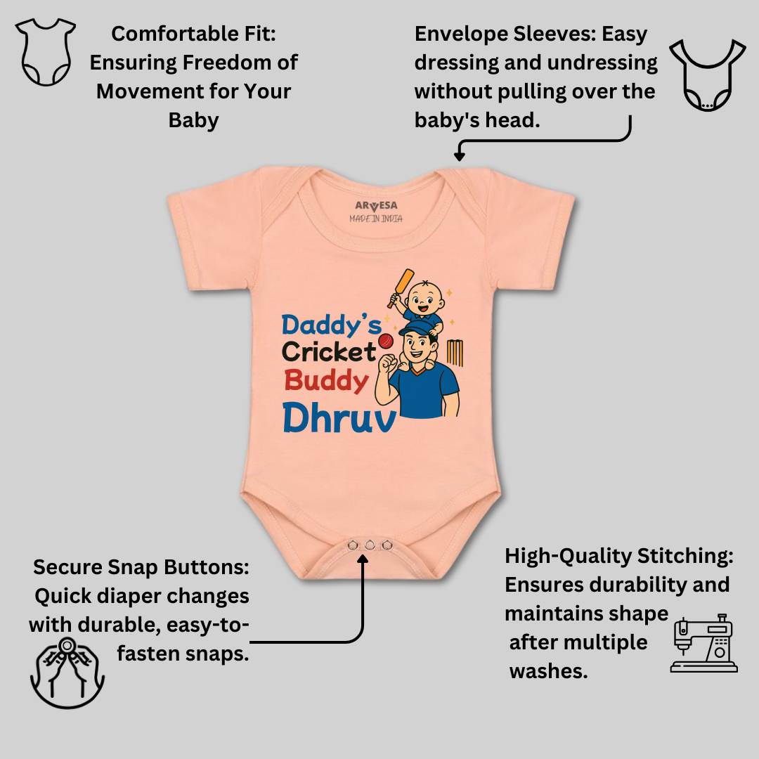 Arvesa Daddy Cricket Buddy Baby Boy & Girl Dress