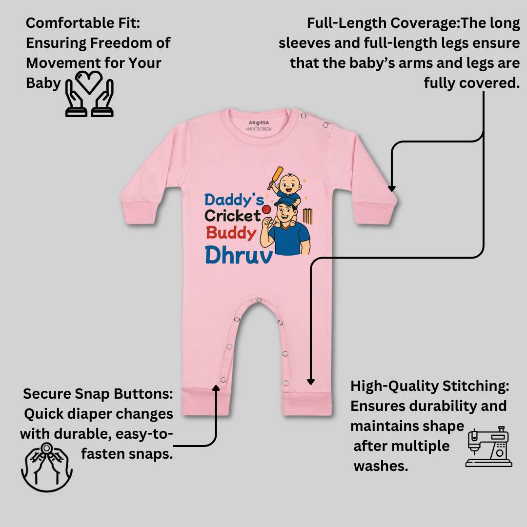 Arvesa Daddy Cricket Buddy Baby Boy & Girl Dress