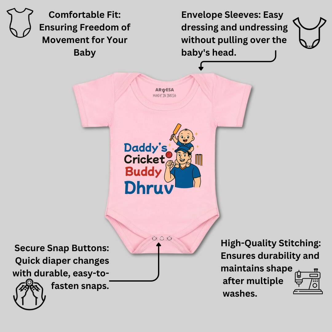 Arvesa Daddy Cricket Buddy Baby Boy & Girl Dress