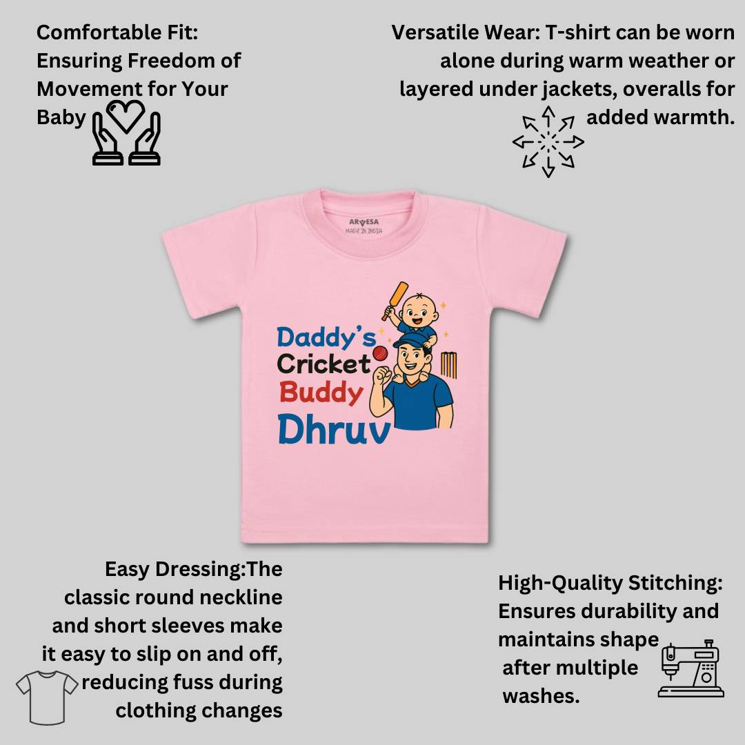 Arvesa Daddy Cricket Buddy Baby Boy & Girl Dress