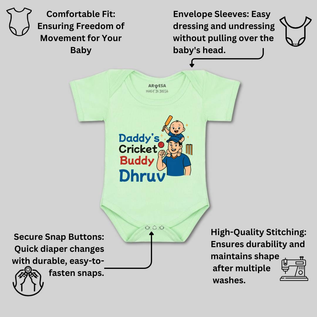 Arvesa Daddy Cricket Buddy Baby Boy & Girl Dress