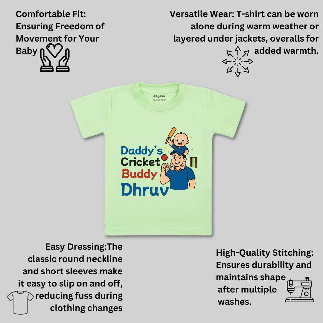 Arvesa Daddy Cricket Buddy Baby Boy & Girl Dress