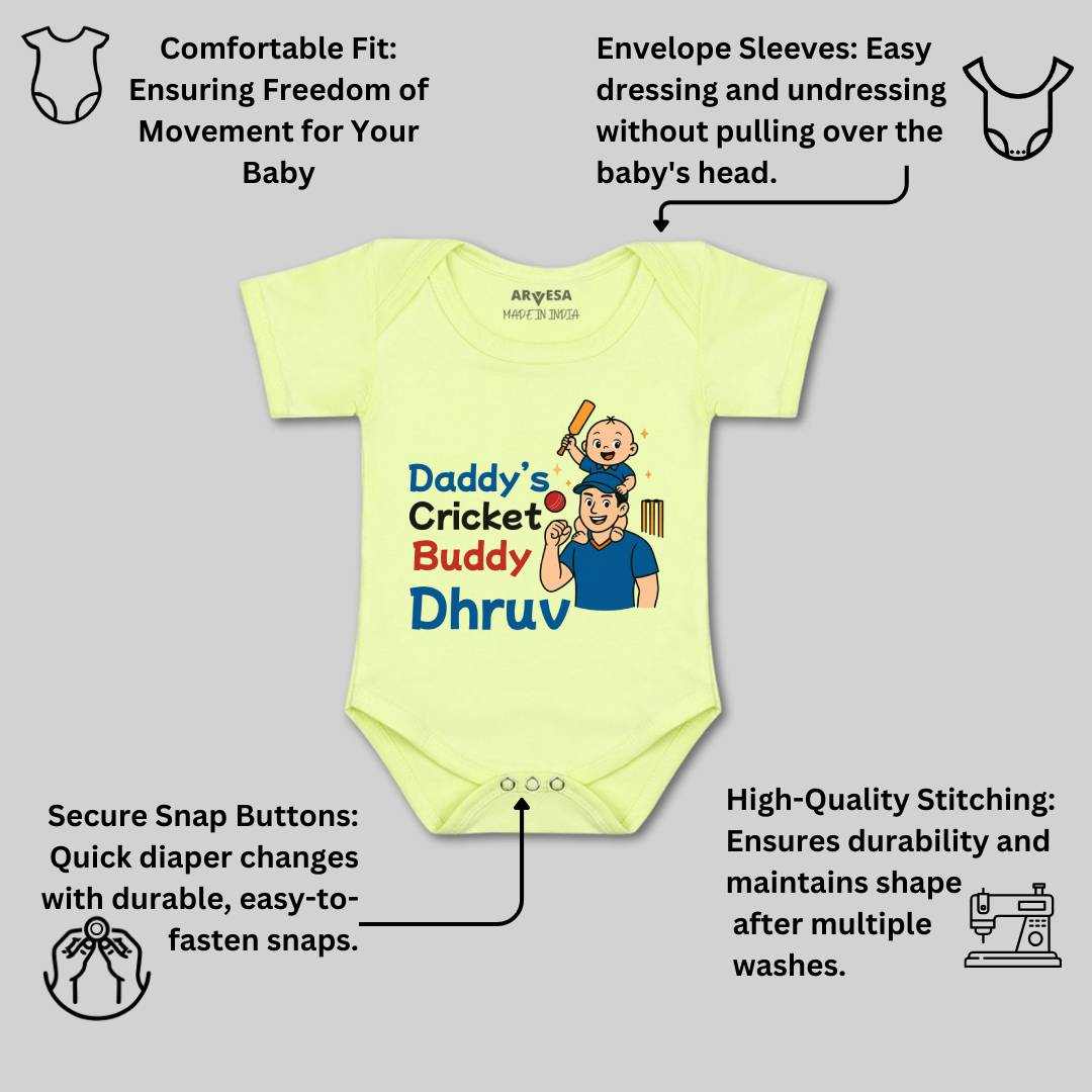 Arvesa Daddy Cricket Buddy Baby Boy & Girl Dress