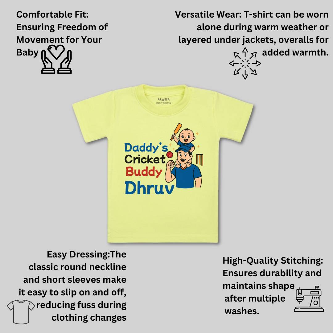 Arvesa Daddy Cricket Buddy Baby Boy & Girl Dress