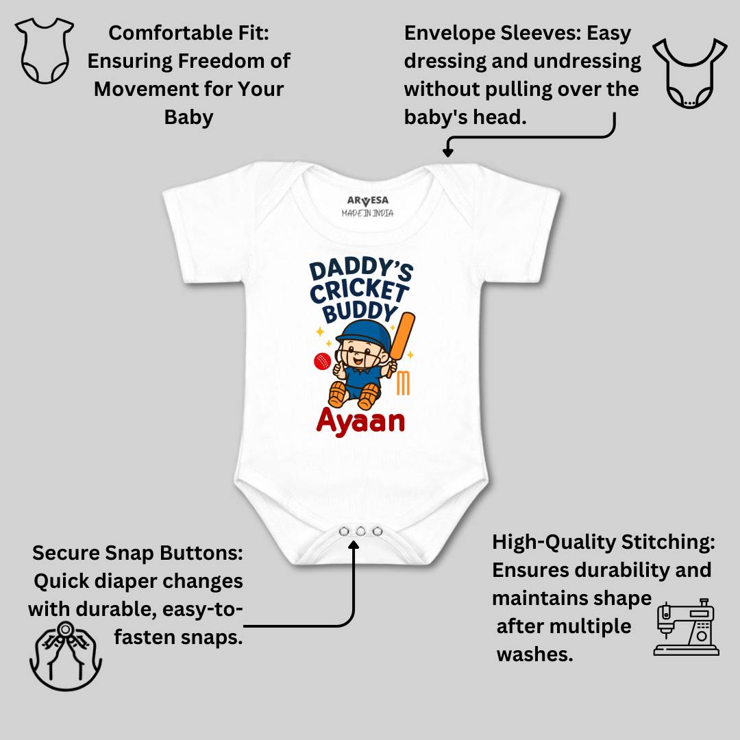 Arvesa Daddy Cricket Buddy Baby Boy & Girl Dress