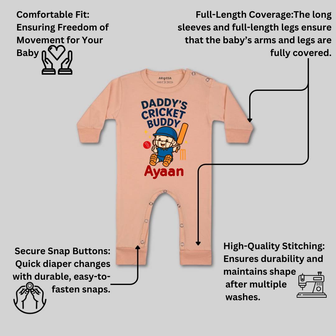 Arvesa Daddy Cricket Buddy Baby Boy & Girl Dress