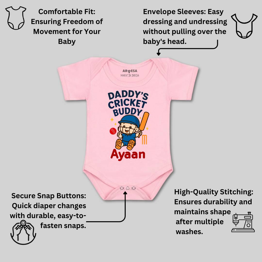 Arvesa Daddy Cricket Buddy Baby Boy & Girl Dress
