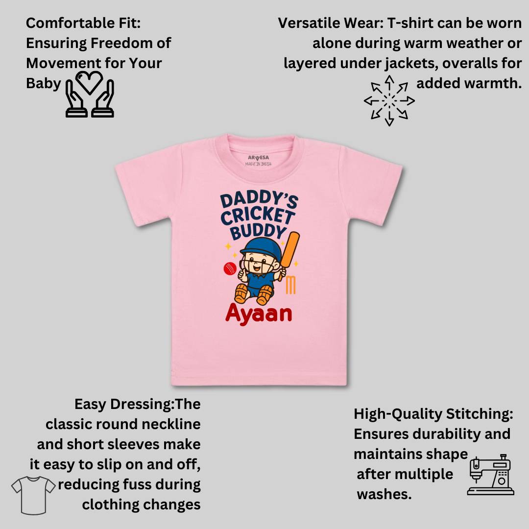 Arvesa Daddy Cricket Buddy Baby Boy & Girl Dress