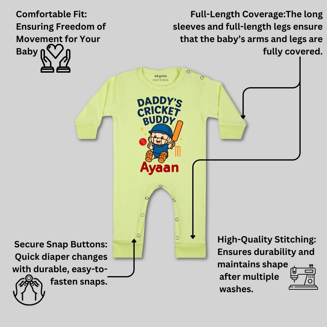 Arvesa Daddy Cricket Buddy Baby Boy & Girl Dress