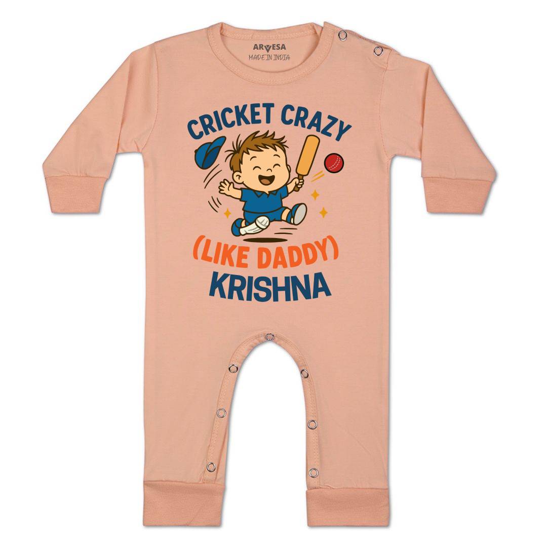 Arvesa Cricket Crazy Like Daddy Baby Boy & Girl Dress