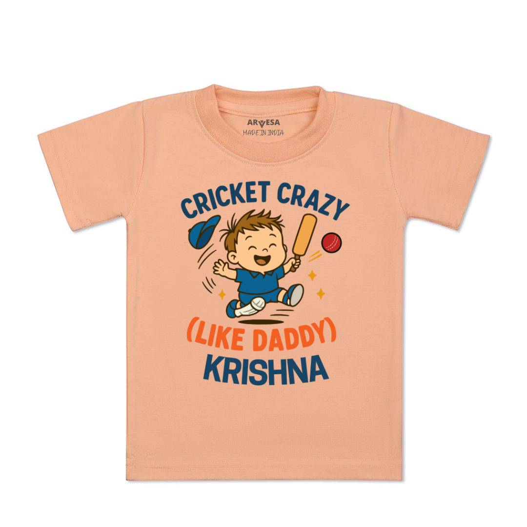 Arvesa Cricket Crazy Like Daddy Baby Boy & Girl Dress