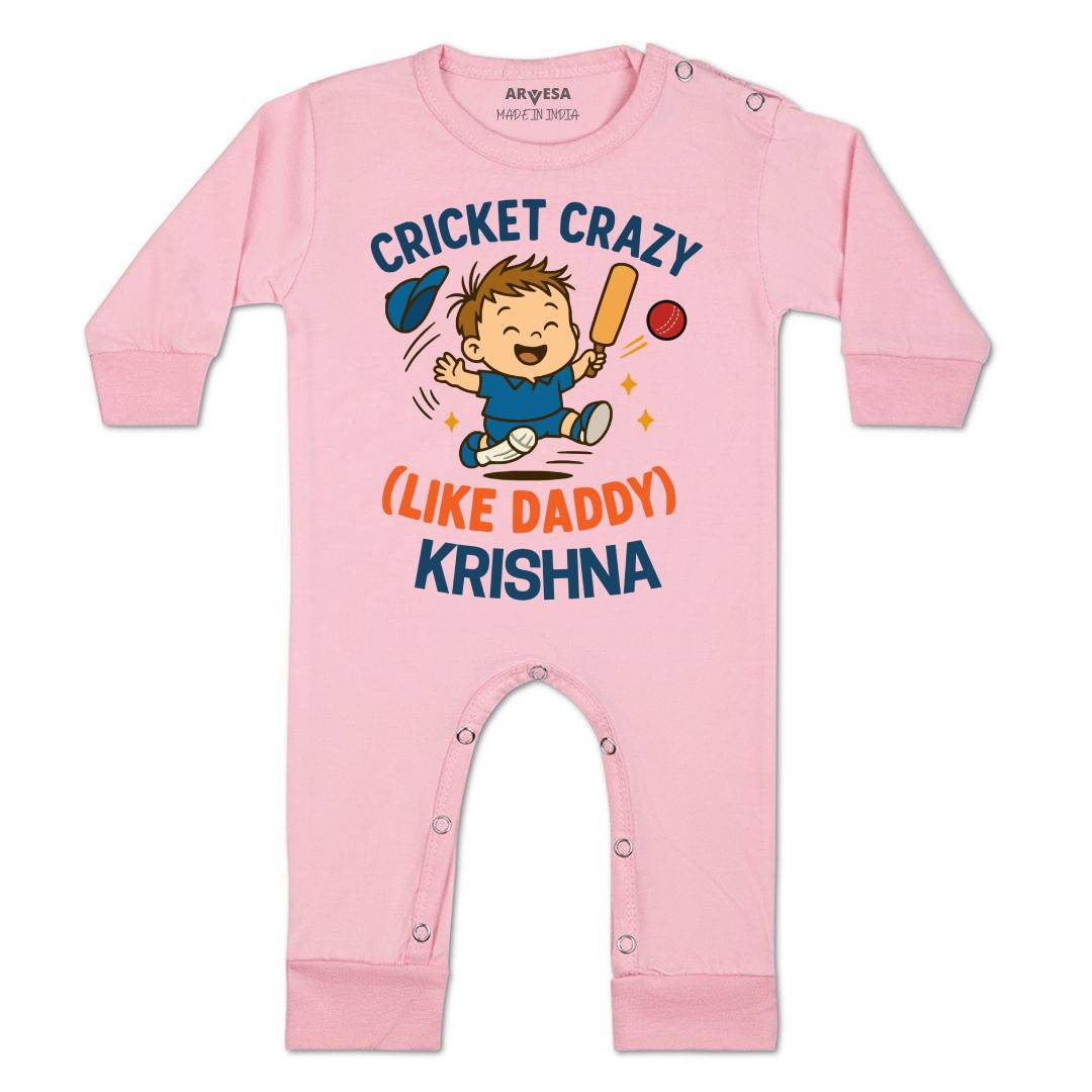Arvesa Cricket Crazy Like Daddy Baby Boy & Girl Dress