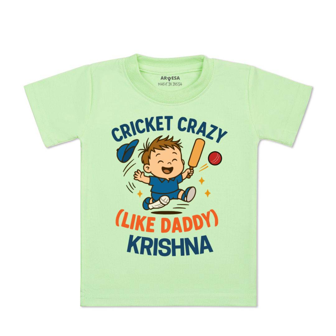 Arvesa Cricket Crazy Like Daddy Baby Boy & Girl Dress