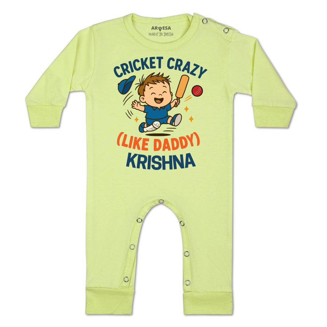 Arvesa Cricket Crazy Like Daddy Baby Boy & Girl Dress