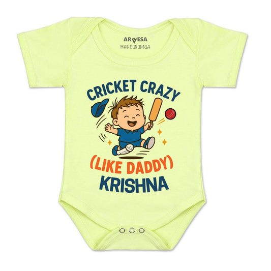Arvesa Cricket Crazy Like Daddy Baby Boy & Girl Dress