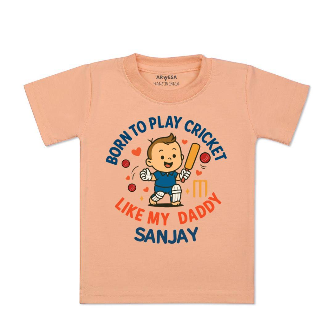 Arvesa Born To Play Cricket Baby Boy & Girl Dress